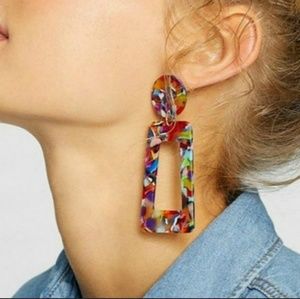 🔥LAST ONE PAIR IN STOCK🔥Multicolored  Earrings